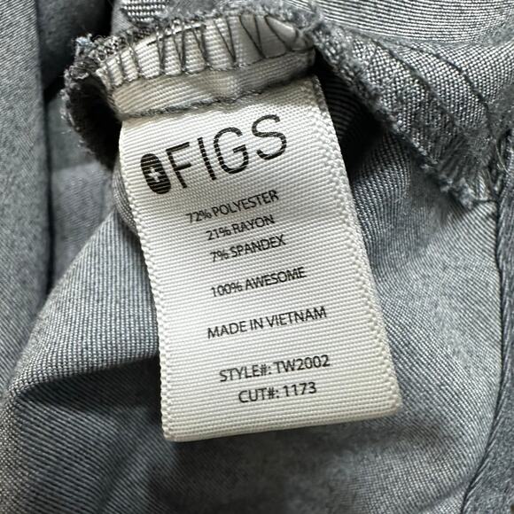 Figs Technical Rafaela Oversized Scrub Top Women's Size Small Graphite Gray - Picture 5 of 7